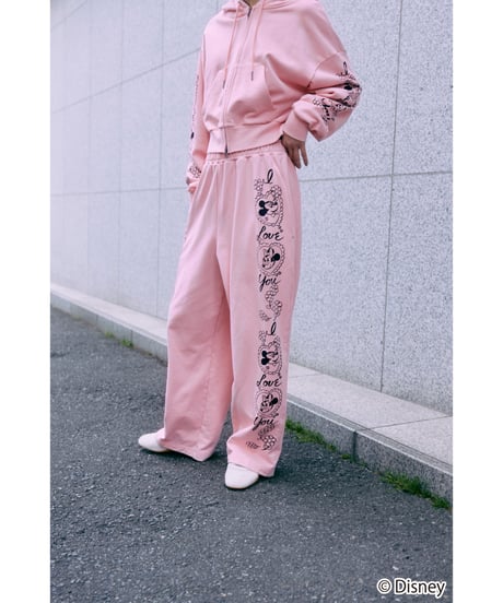 Disney / SWEAT PANTS(ミッキー&ミニー)【WCJ-TD-053PNK26】