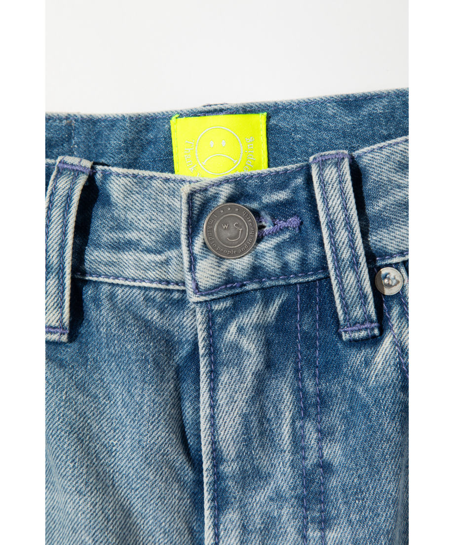 SLIM KNEE CUT DENIM PANTS【WCJ-GM-013BU】 | WCJ O