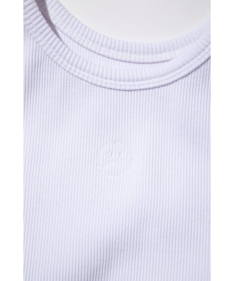 カップ付きリブタンクトップ【WCJ-PP-051WHT】