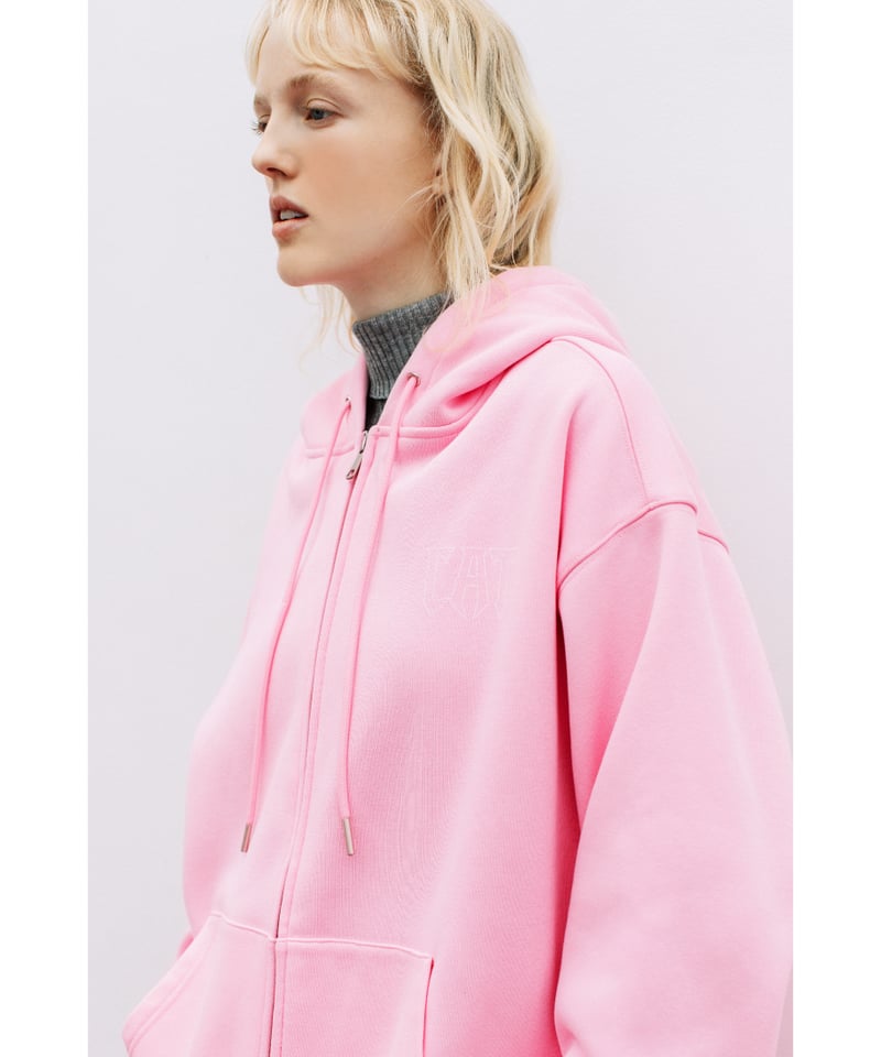 CAT OF THE WORLD ZIP UP HOODIE【WCJ-LK-021PNK】 |