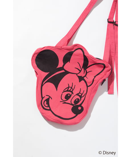 Disney / FACE DESIGN SHOULDER BAG(ミニー)【WCJ-GC-056RED02】