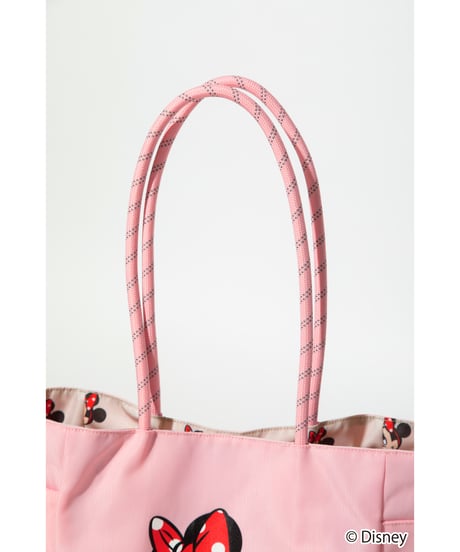 【撥水】Disney / REVERSIBLE TOTE BAG(ミニー)【WCJ-TD-012PNK-BEG02】