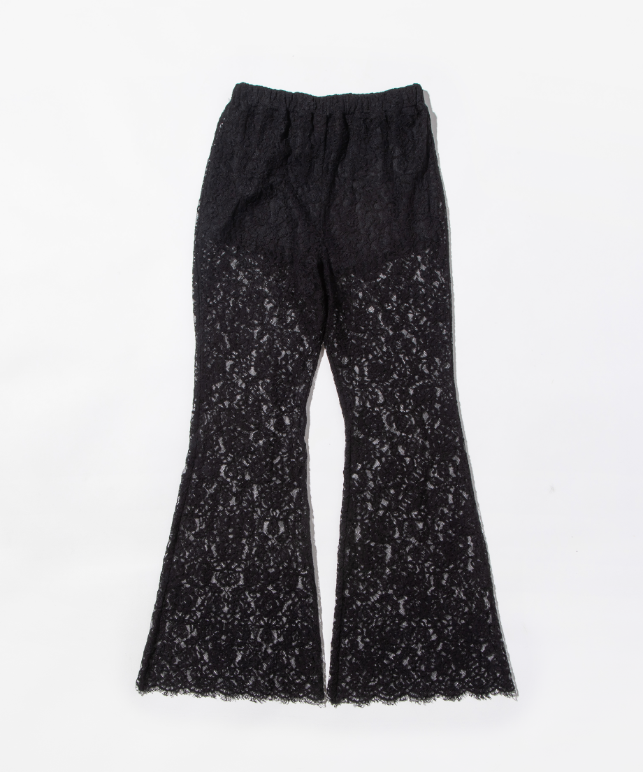 レースフレアパンツ【WCJ-PP-100BLK】 | WCJ OFFICIAL WEB STORE