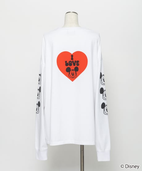 Disney / I LOVE LS TEE【WCJ-TD-049WHT】