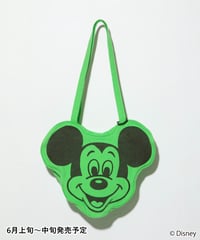Disney / FACE DESIGN TOTE BAG(ミッキー)【WCJ-GC-055GRN01】※6月上旬～中旬発売予定