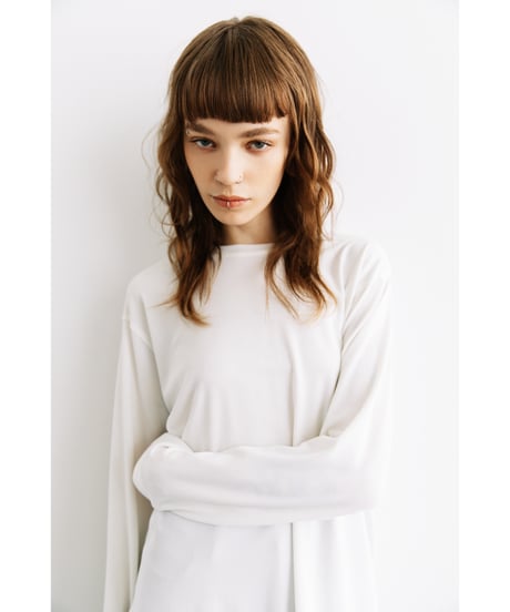 【速乾】【防シワ】オーバーサイズアウトシームカットソー【WCJ-PP-122WHT】