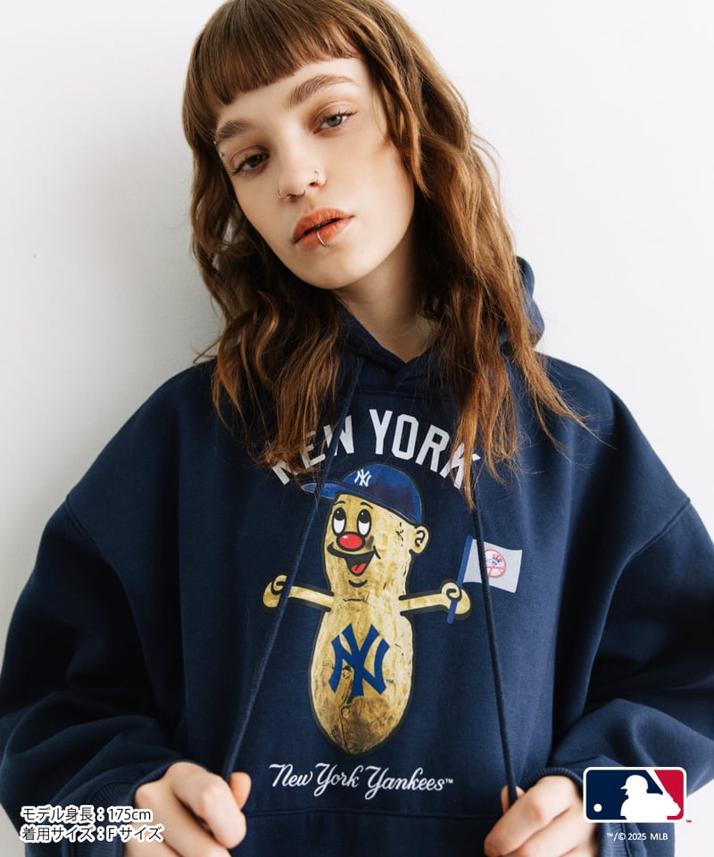 wcj MLB HOODIE(ニューヨーク・ヤンキース) MLB HOODIE(ニューヨーク・ヤンキース)【WCJ-GC-058NAV-NYY】 | W