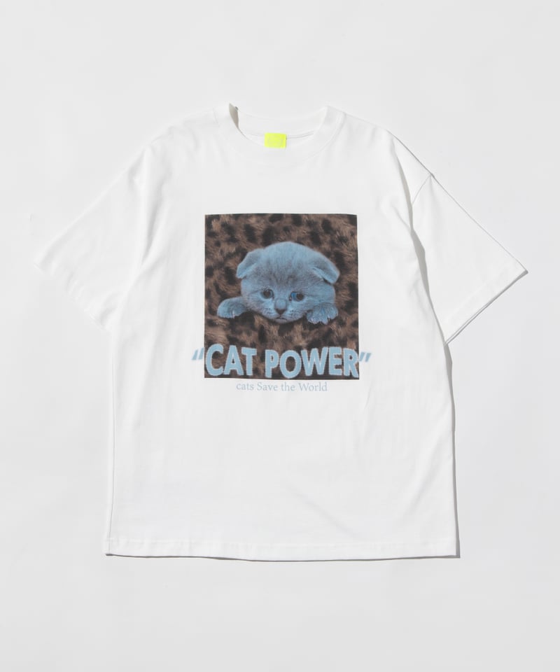 CAT POWER SS TEE【WCJ-LK-020WHT】 | WCJ OFFICIAL