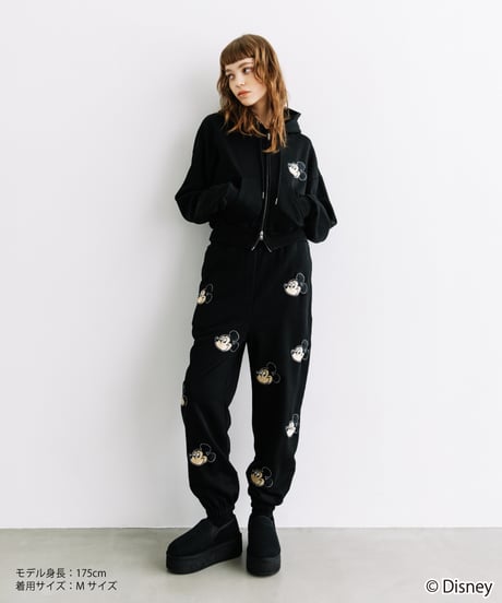 Disney / EMBROIDERY SWEAT PANTS(ミッキー)【WCJ-TD-045BLK01】