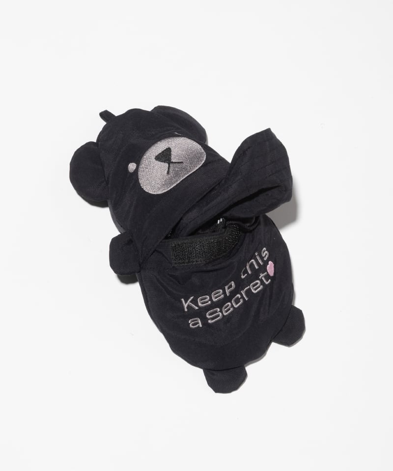撥水】クマポケッタブルハット【WCJ-SM-065BLK】※6月下旬発送予定