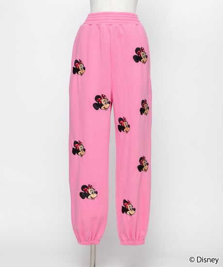 Disney / EMBROIDERY SWEAT PANTS(ミニー)【WCJ-TD-045PNK02】