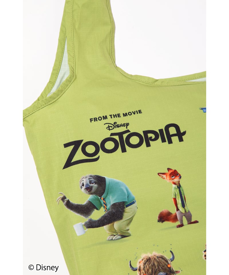 撥水】Disney / Zootopia 膨張エコバッグ【WCJ-TD-043GRN】 |