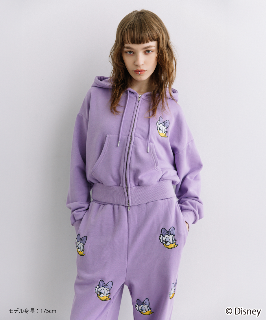Disney / EMBROIDERY ZIP HOODIE(デイジー)【WCJ-TD-044