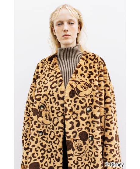 Disney / LEOPARD DESIGN COAT【WCJ-NA-048BEG-BRN】