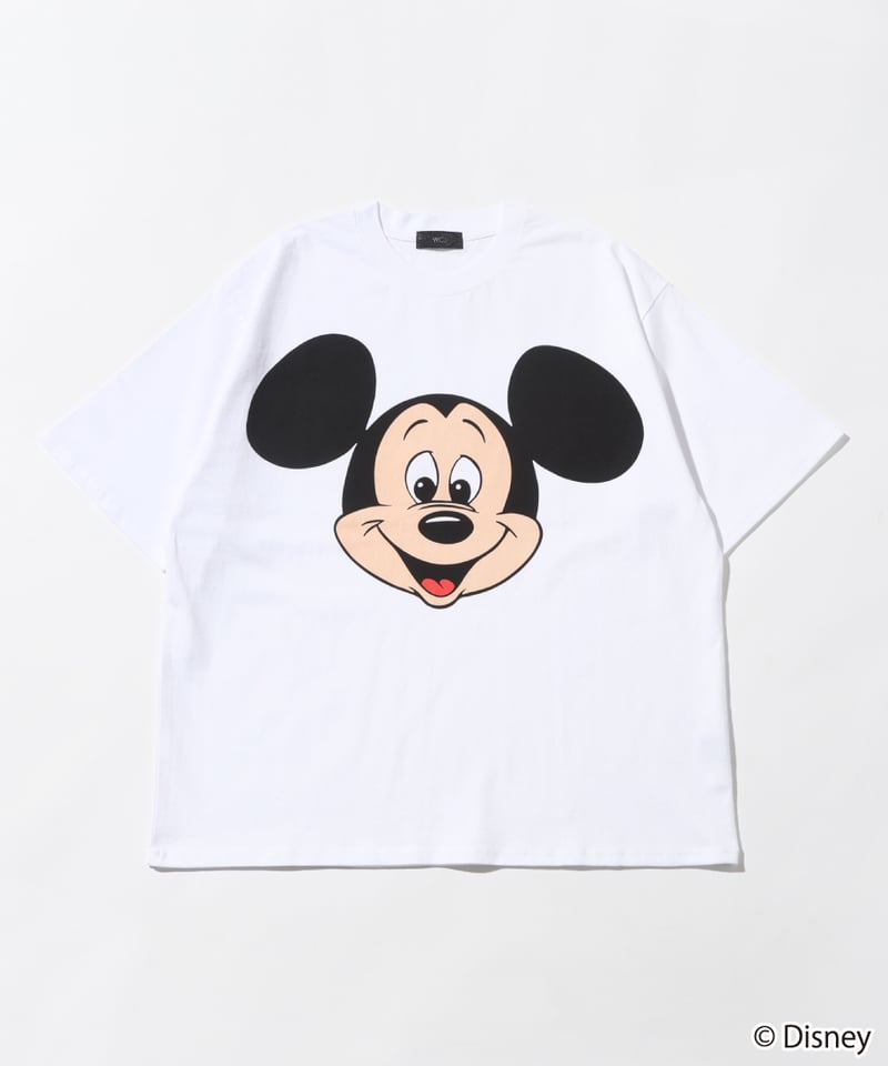 WCJ♡ MICKEY MOUSE 長袖Tシャツ ホワイト Disney / TEE(ミッキー)【WCJ-TD-063WHT01】※7月中旬発送予定 |