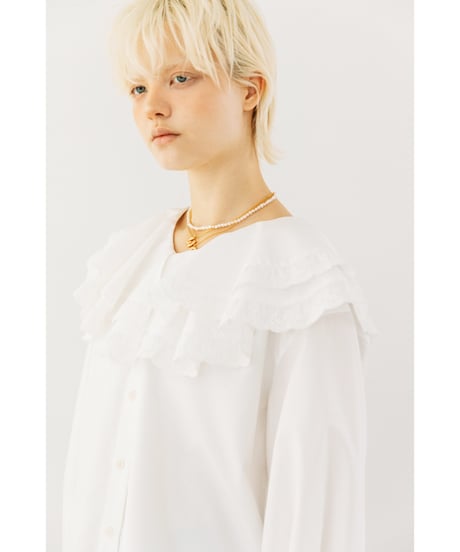 レースブラウス【WCJ-PP-121WHT】