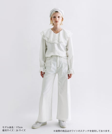 ソフトデニムパンツ【WCJ-TA-006WHT】