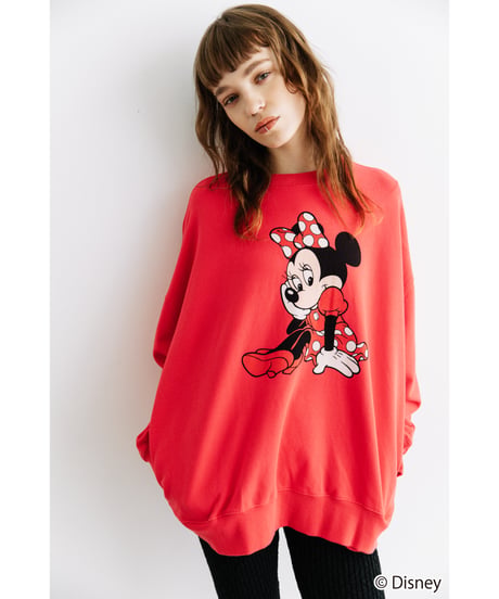 Disney / MINNIE SWEAT TOP【WCJ-TD-021RED】