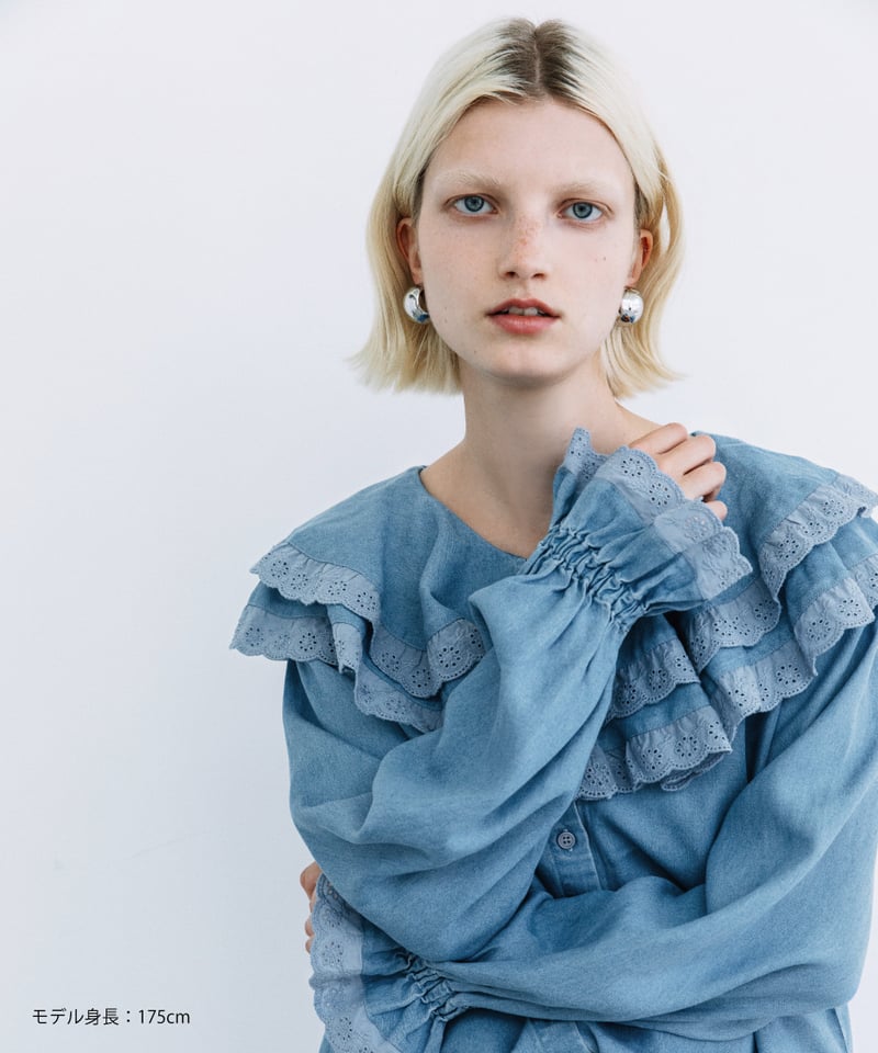 レースブラウス【WCJ-PP-121SAX】 | WCJ OFFICIAL WEB STORE