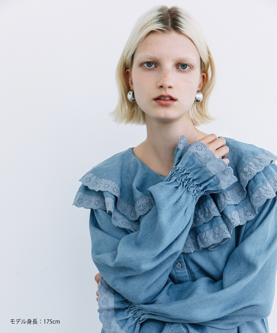 レースブラウス【WCJ-PP-121SAX】 | WCJ OFFICIAL WEB STORE