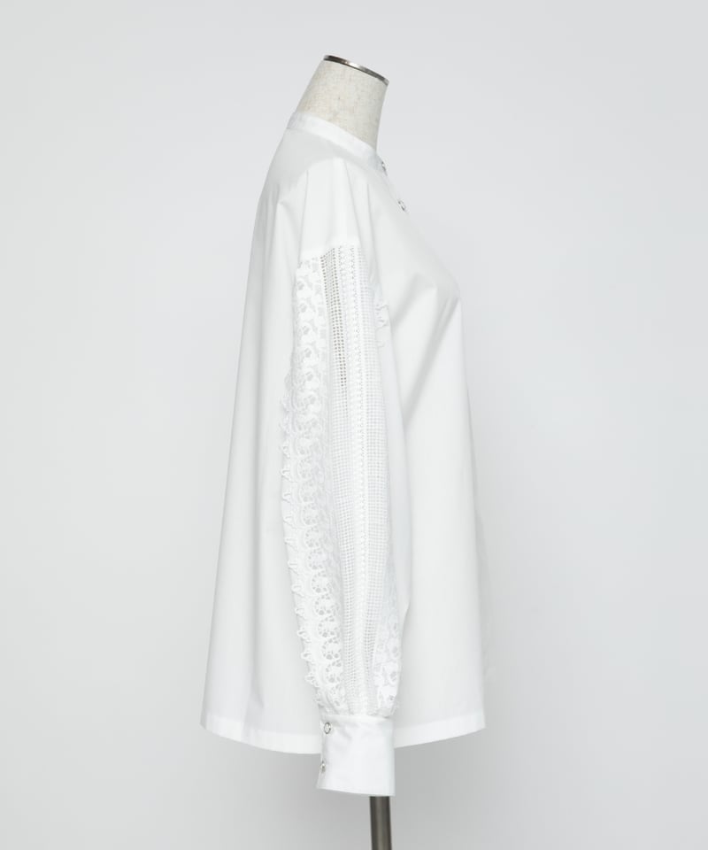 レーススリーブブラウス【WCJ-TA-004BLU】 レーススリーブブラウス【WCJ-TA-004WHT】 | WCJ OFFICIAL WEB S
