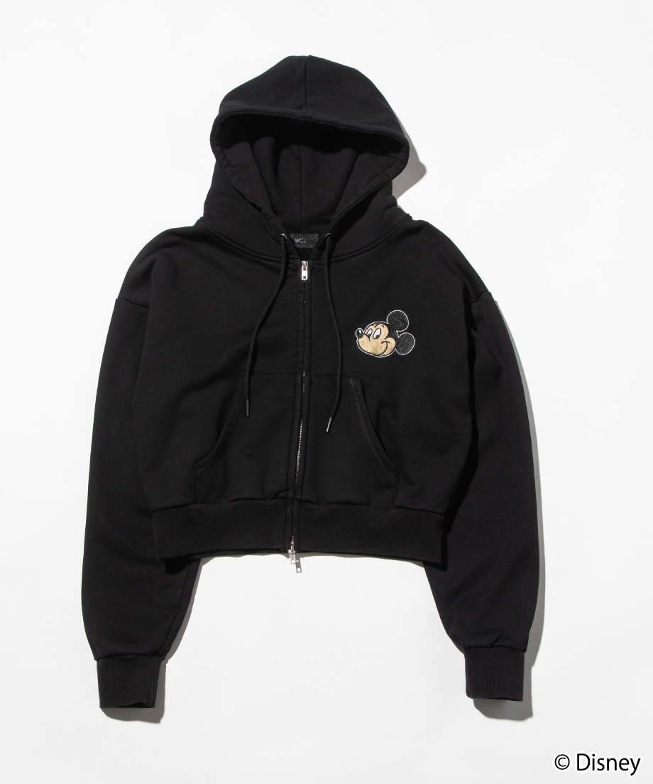 Disney / EMBROIDERY ZIP HOODIE(ミッキー)【WCJ-TD-044