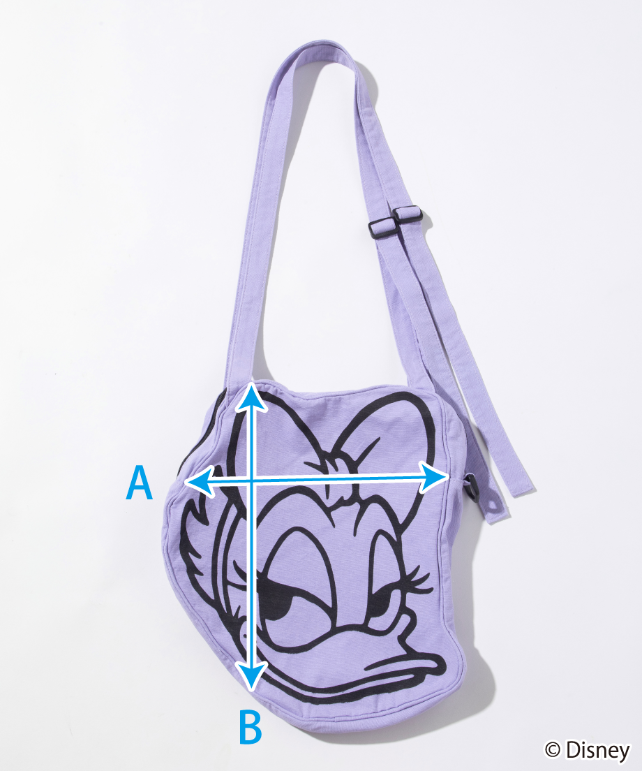 WCJ ディズニー デイジー ショルダーバッグ Disney / FACE DESIGN SHOULDER BAG(デイジー)【WCJ-GC-