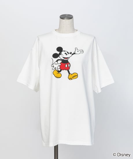 Disney / OVER DYE SS TEE(ミッキー)【WCJ-GC-054WHT01】