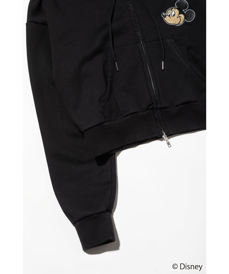 ミッキー様 Disney / EMBROIDERY ZIP HOODIE(ミッキー)【WCJ-TD-044