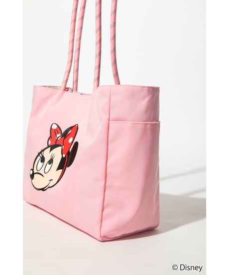 【撥水】Disney / REVERSIBLE TOTE BAG(ミニー)【WCJ-TD-012PNK-BEG02】