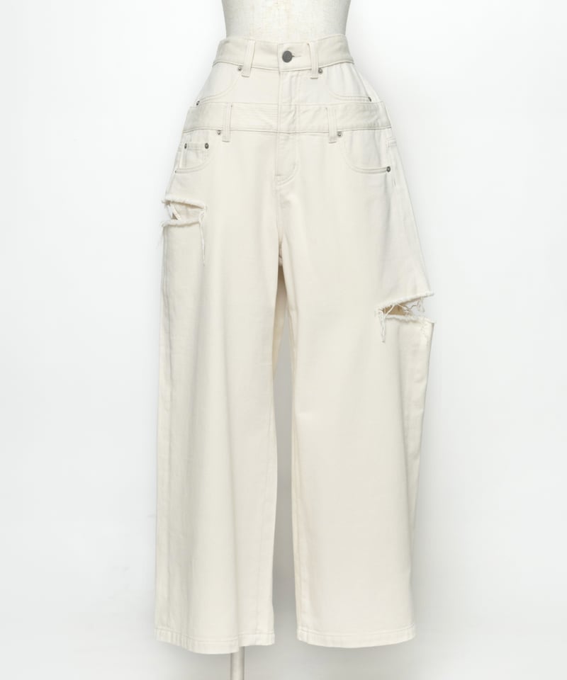 レイヤードパンツ【WCJ-GM-026IVO】 | WCJ OFFICIAL WEB STORE