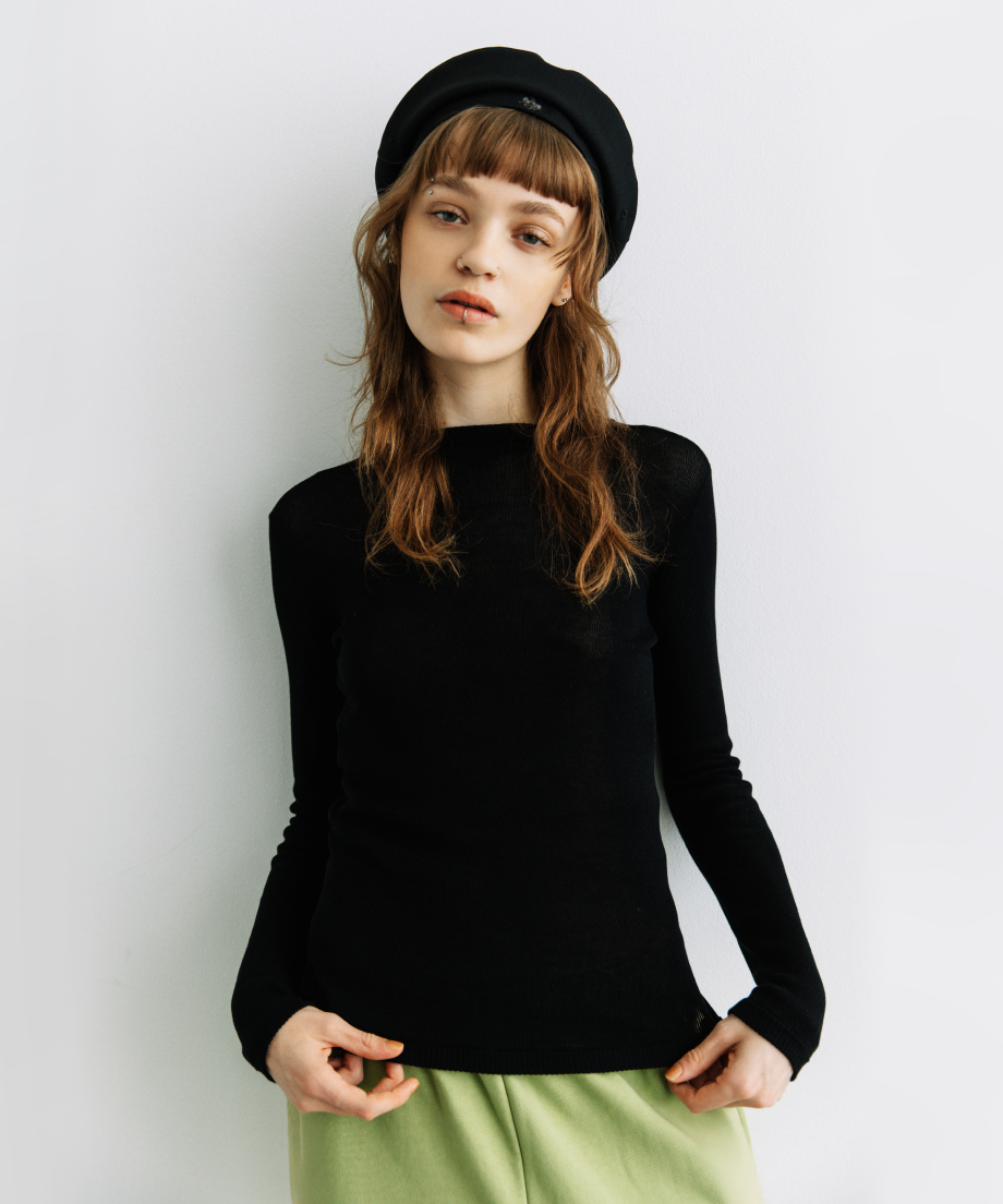 シアーニットTOPS【WCJ-MK-029BLK】 | WCJ OFFICIAL WEB STORE