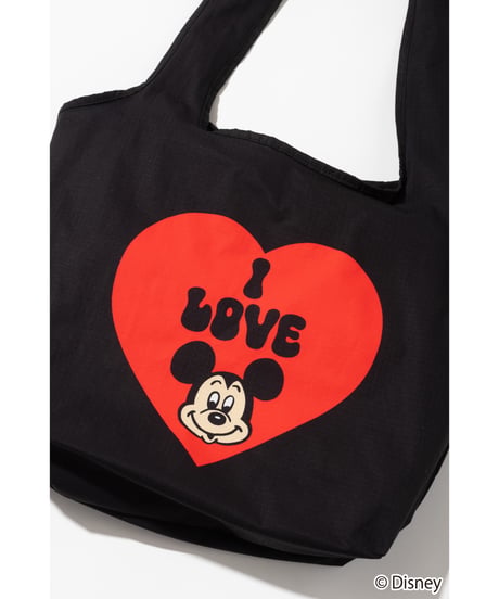 【撥水】Disney / 膨張エコバッグ【WCJ-TD-050BLK】