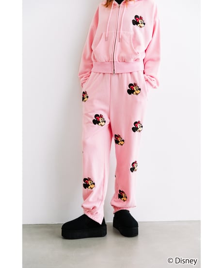 Disney / EMBROIDERY SWEAT PANTS(ミニー)【WCJ-TD-045LPK02】