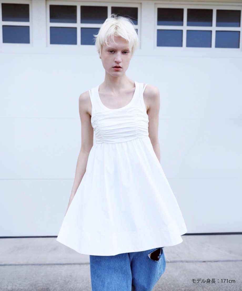 裾フレアチュニック【WCJ-PP-146WHT】※6月中旬発送予定 | WCJ OFFICIA
