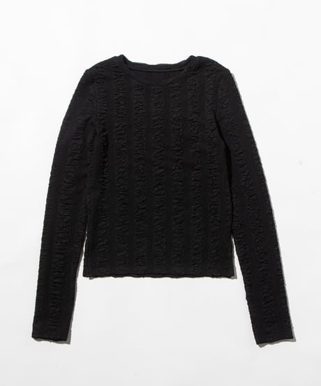 ジャガードTOPS【WCJ-PP-125BLK】