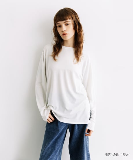 【速乾】【防シワ】オーバーサイズアウトシームカットソー【WCJ-PP-122WHT】