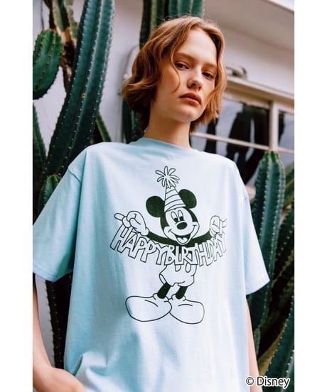 Disney / HAPPY BIRTHDAY TEE(ミッキー)【WCJ-TD-005BLU01】