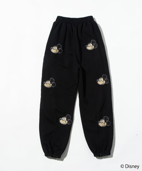 Disney / EMBROIDERY SWEAT PANTS(ミッキー)【WCJ-TD-045BLK01】