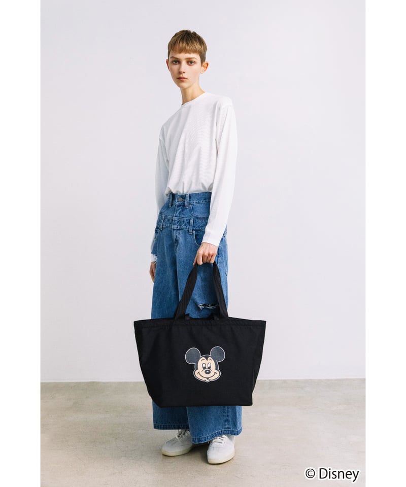 撥水】Disney / TOTE BAG(ミッキー)【WCJ-TD-007BLK01】※5月