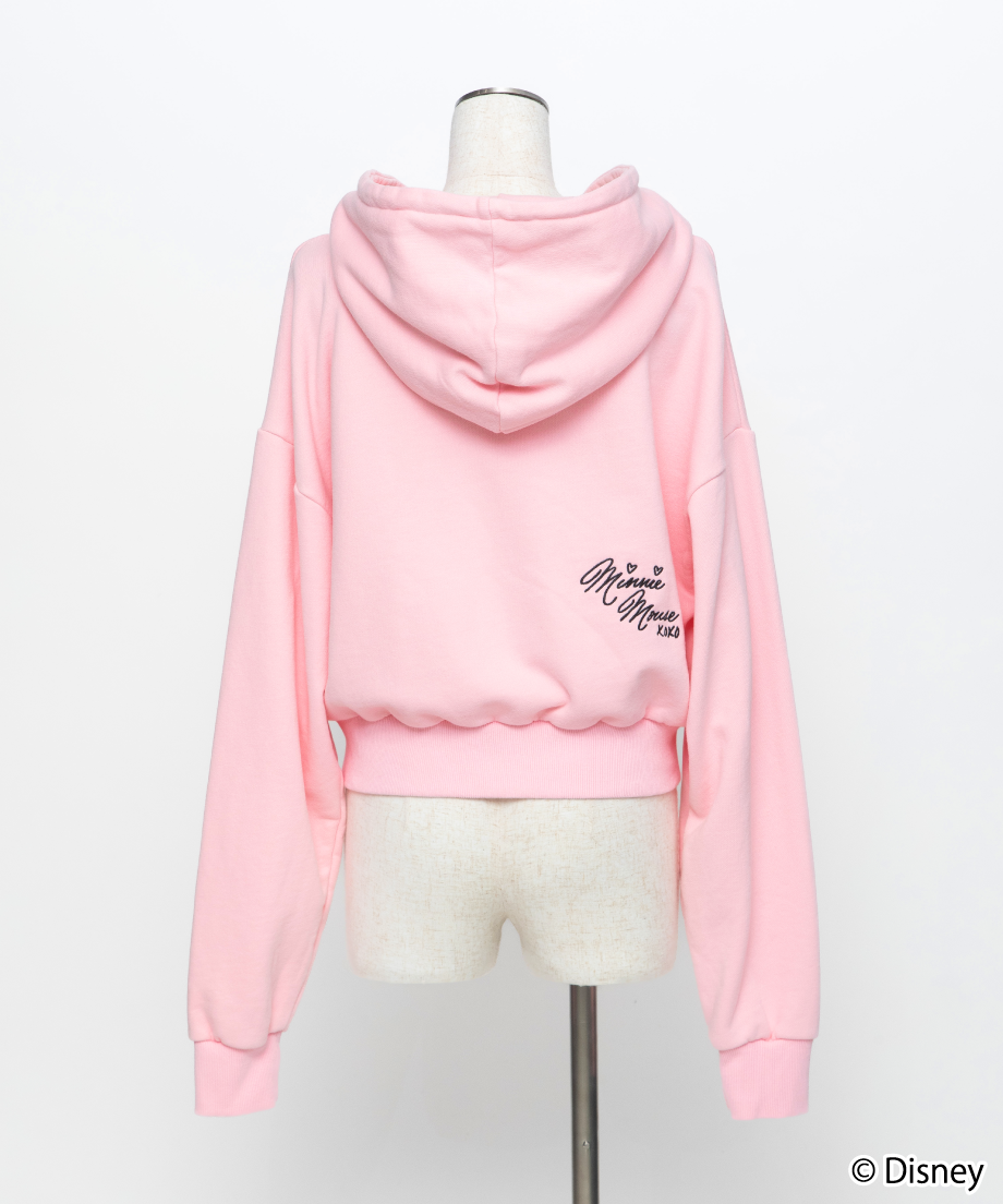 Disney / EMBROIDERY ZIP HOODIE(ミニー)【WCJ-TD-044L
