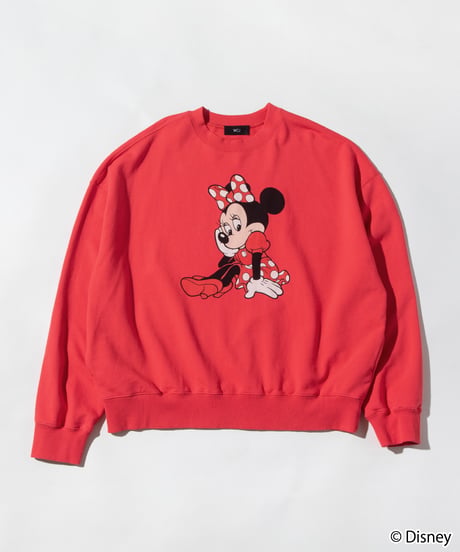 Disney / MINNIE SWEAT TOP【WCJ-TD-021RED】