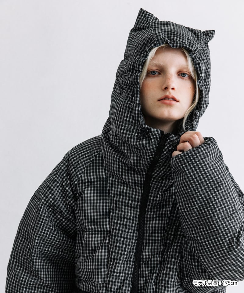 撥水】猫耳ダウンジャケット【WCJ-JF-070CHK】※12月上旬発売予定 | WCJ