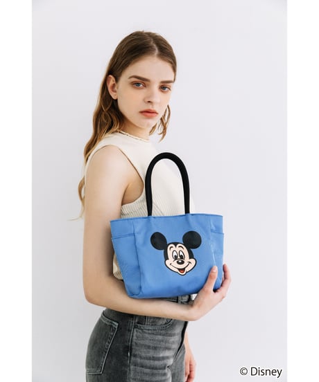【撥水】Disney / REVERSIBLE TOTE BAG(S)(ミッキー)【WCJ-TD-013BLU-SAX01】