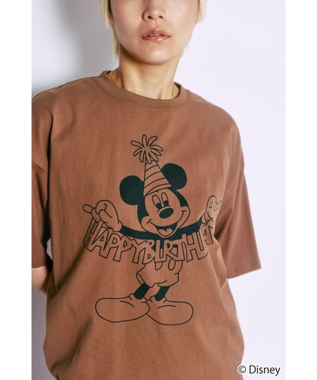Disney / HAPPY BIRTHDAY TEE(ミッキー)【WCJ-TD-005BRN01】