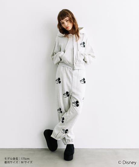 Disney / EMBROIDERY SWEAT PANTS(ミッキー)【WCJ-TD-045GRY01】