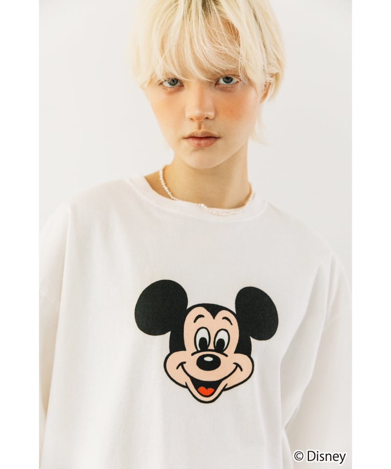 Disney / OVER DYE SS TEE（ミッキー）【WCJ-GC-027WHT01】