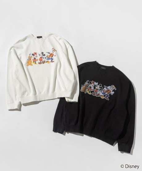 Disney / MICKEY AND FRIENDS SWEAT TOP【WCJ-TD-026WHT】