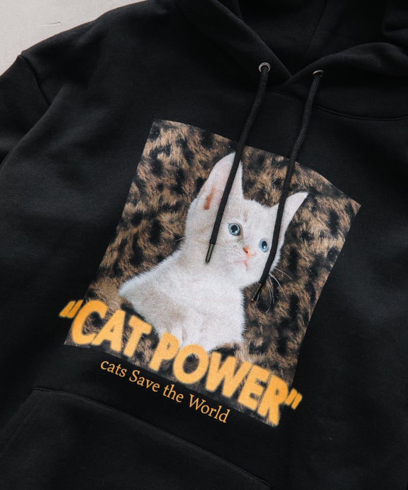 CAT POWER SWEAT HOODIE【WCJ-NA-011BK】 | WCJ OFFI