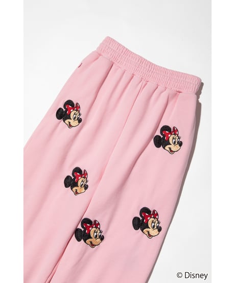 Disney / EMBROIDERY SWEAT PANTS(ミニー)【WCJ-TD-045LPK02】